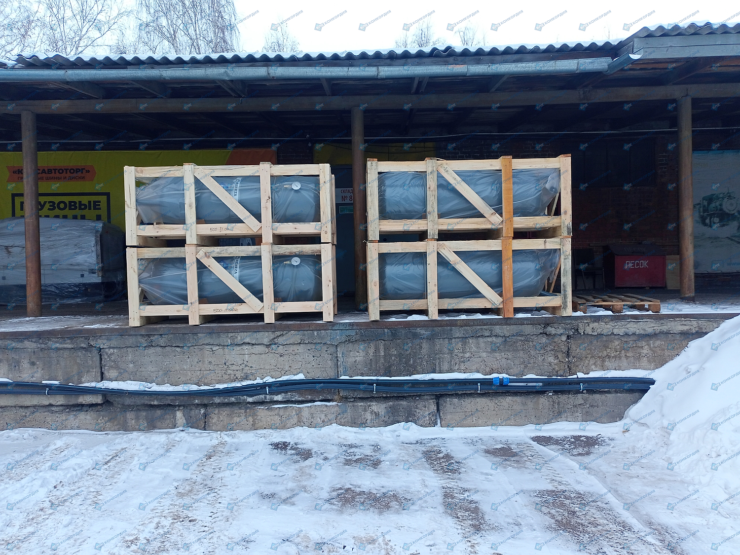 Отгрузка вертикальных ресиверов REMEZA РВ 500.11.00 в г. Красноярск