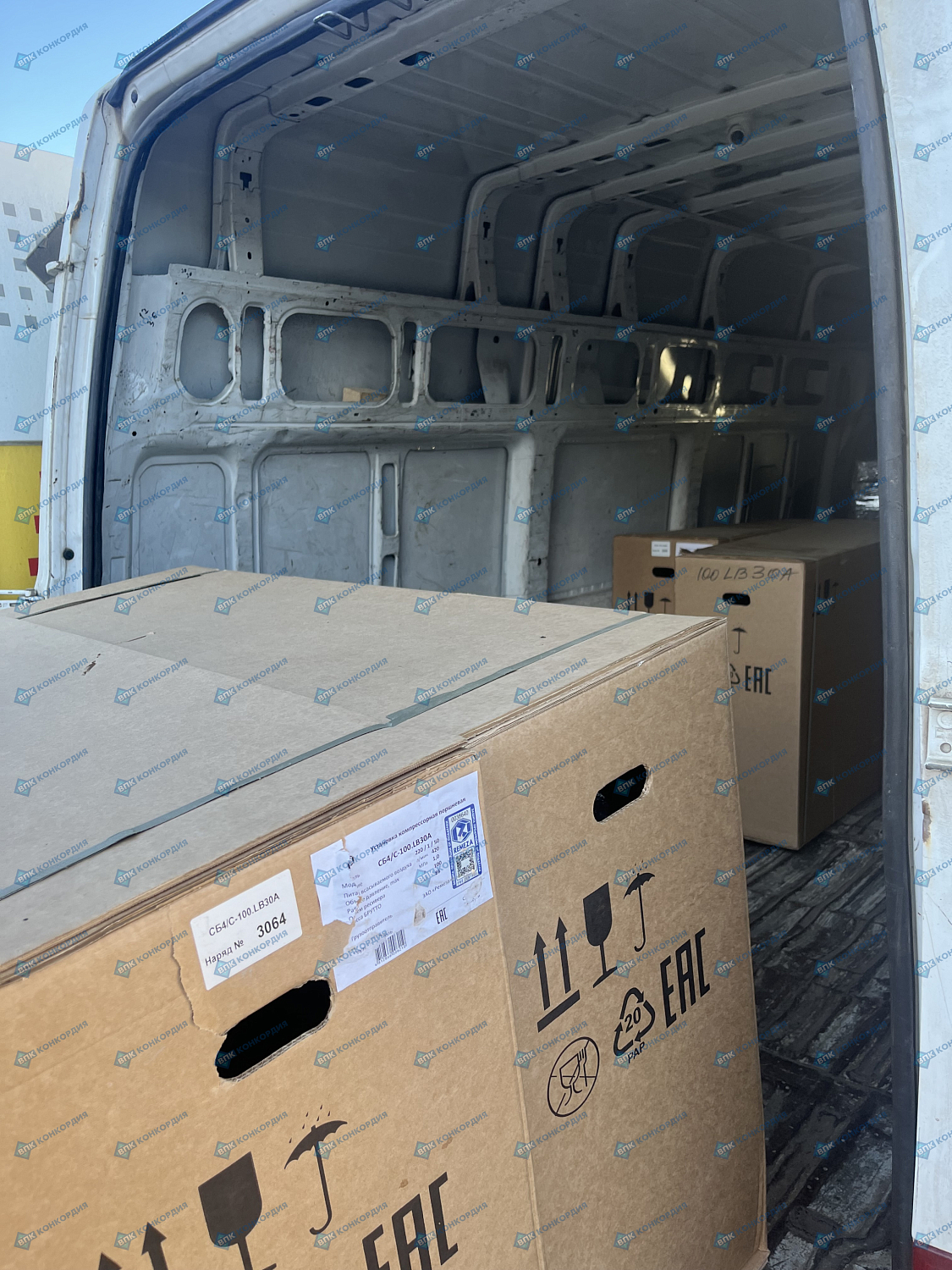 Отгрузка поршневых компрессоров Remeza СБ4/С-100.LB30A в г. Красноярск