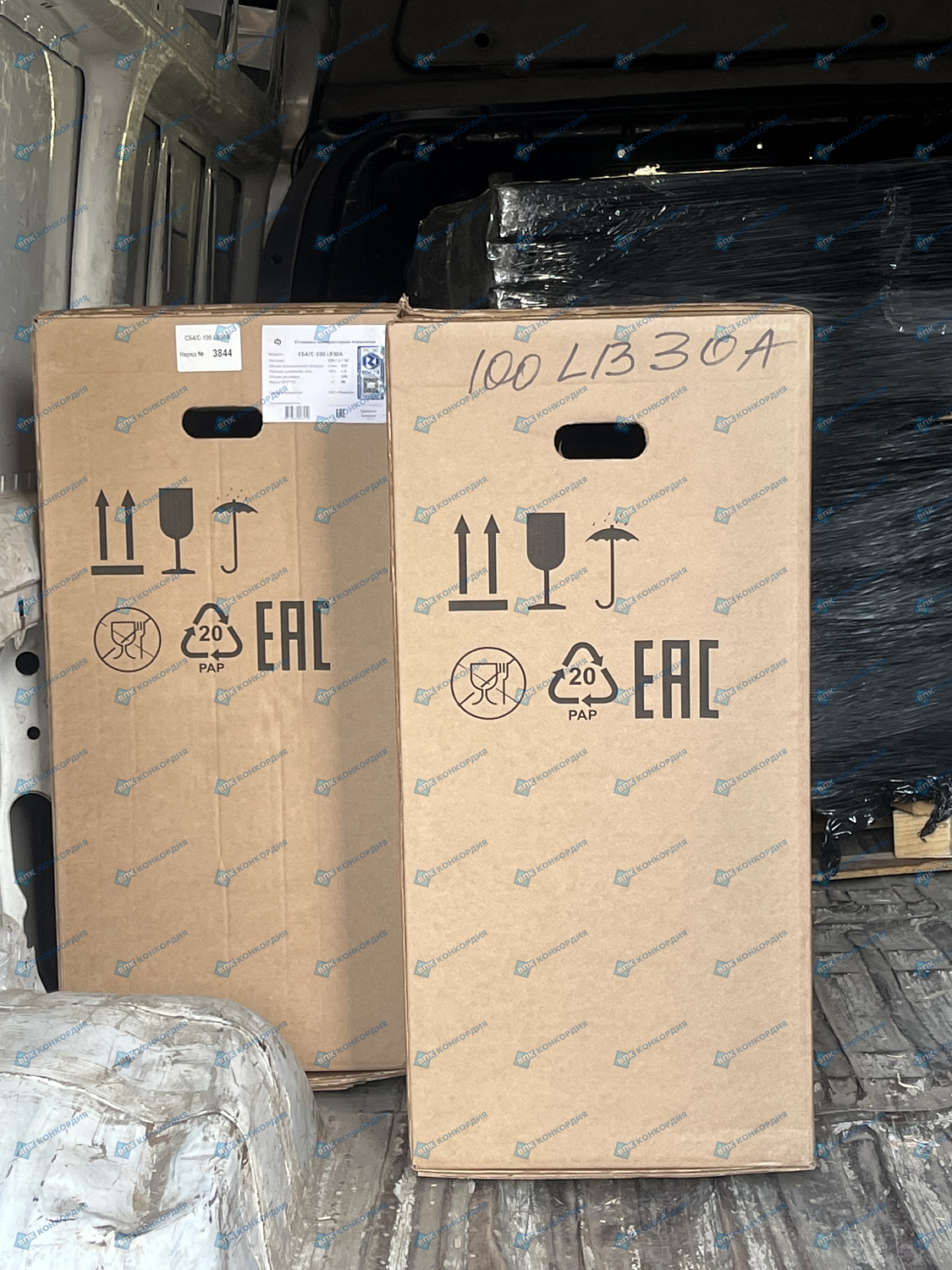 Отгрузка поршневых компрессоров Remeza СБ4/С-100.LB30A в г. Красноярск